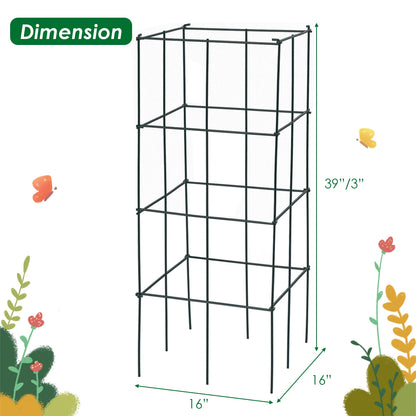 4 Pack Garden Trellis For Climbing Plants, Black Plant Stands at Gallery Canada