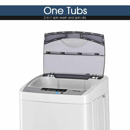 12 lbs Full-Automatic Washing Machine, 10 Wash Programs, Gray Washing Machines at Gallery Canada