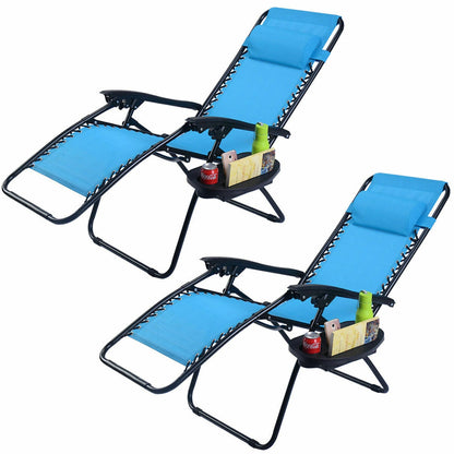 Folding Lounge Chair, Zero Gravity, Light Blue Beach & Lawn Chairs at Gallery Canada
