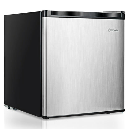 1.1 cu.ft. Compact Single Door Mini Upright Freezer, White, Black Freezers at Gallery Canada