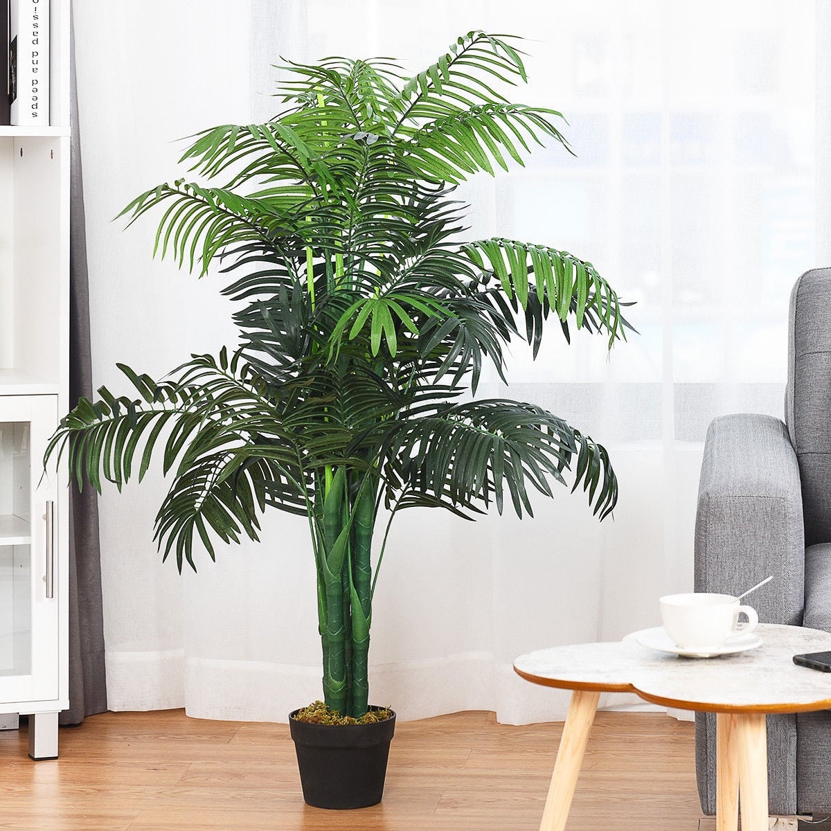 3.5 Feet Artificial Areca Palm Silk Tree, With Basket, Green Faux Plants at Gallery Canada