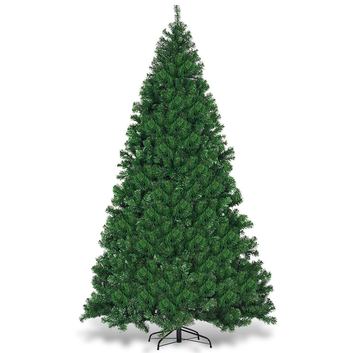 9 Feet Pre-Lit PVC Artificial Christmas Tree, 700 LED Lights, Green Christmas Tree at Gallery Canada