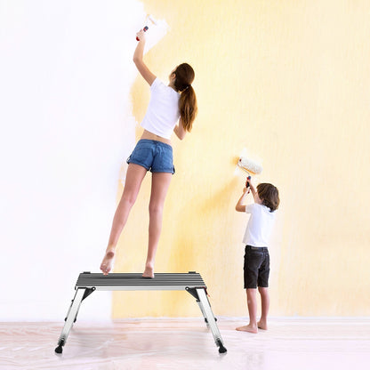 Aluminum Folding Non-Slip Drywall Step Stool Ladder, 330 lbs Kitchen Tools at Gallery Canada