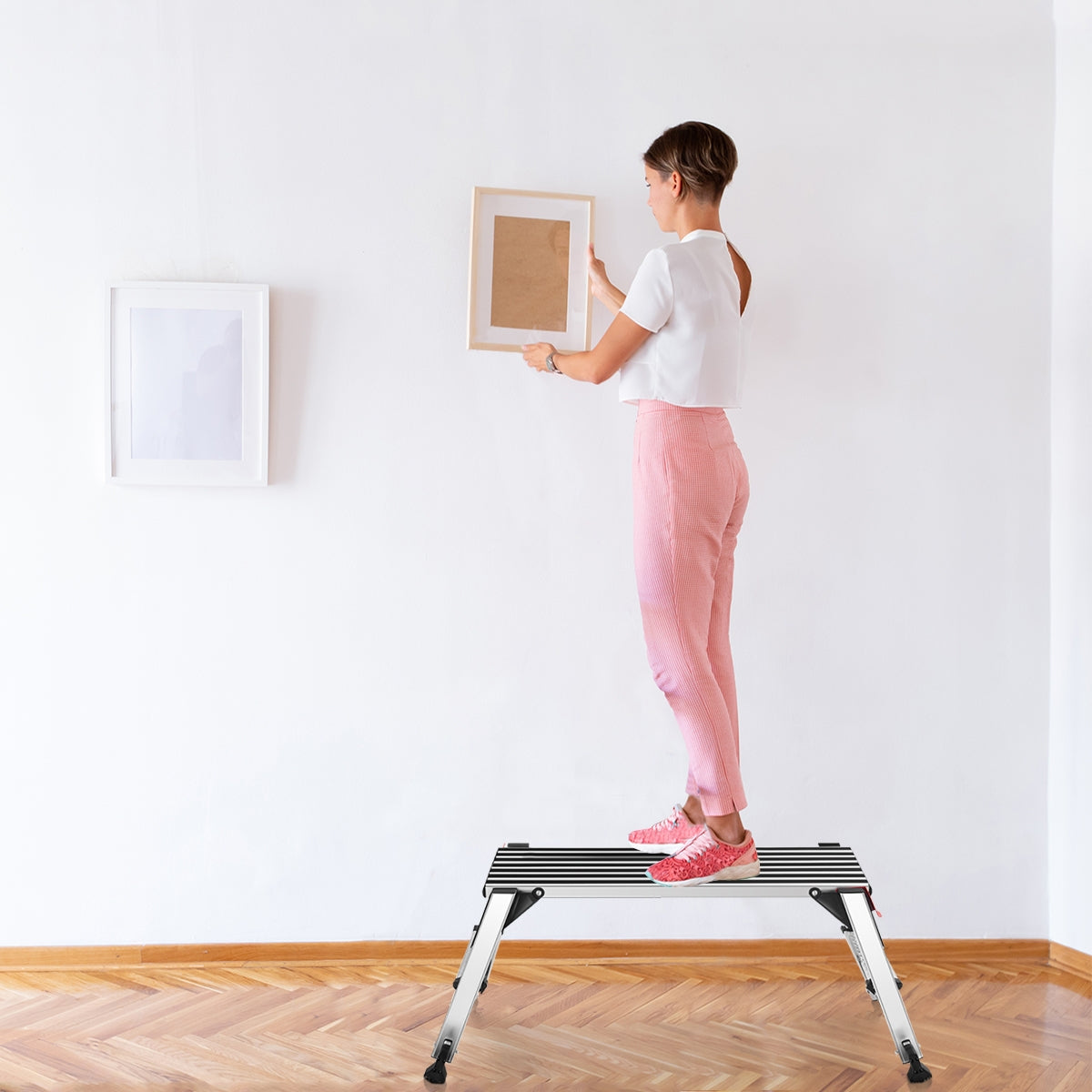 Aluminum Folding Non-Slip Drywall Step Stool Ladder, 330 lbs Kitchen Tools at Gallery Canada