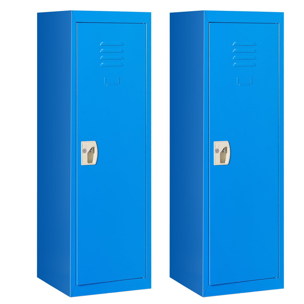48 Inch Children Single Tier Metal Locker, Blue Kids Storage at Gallery Canada