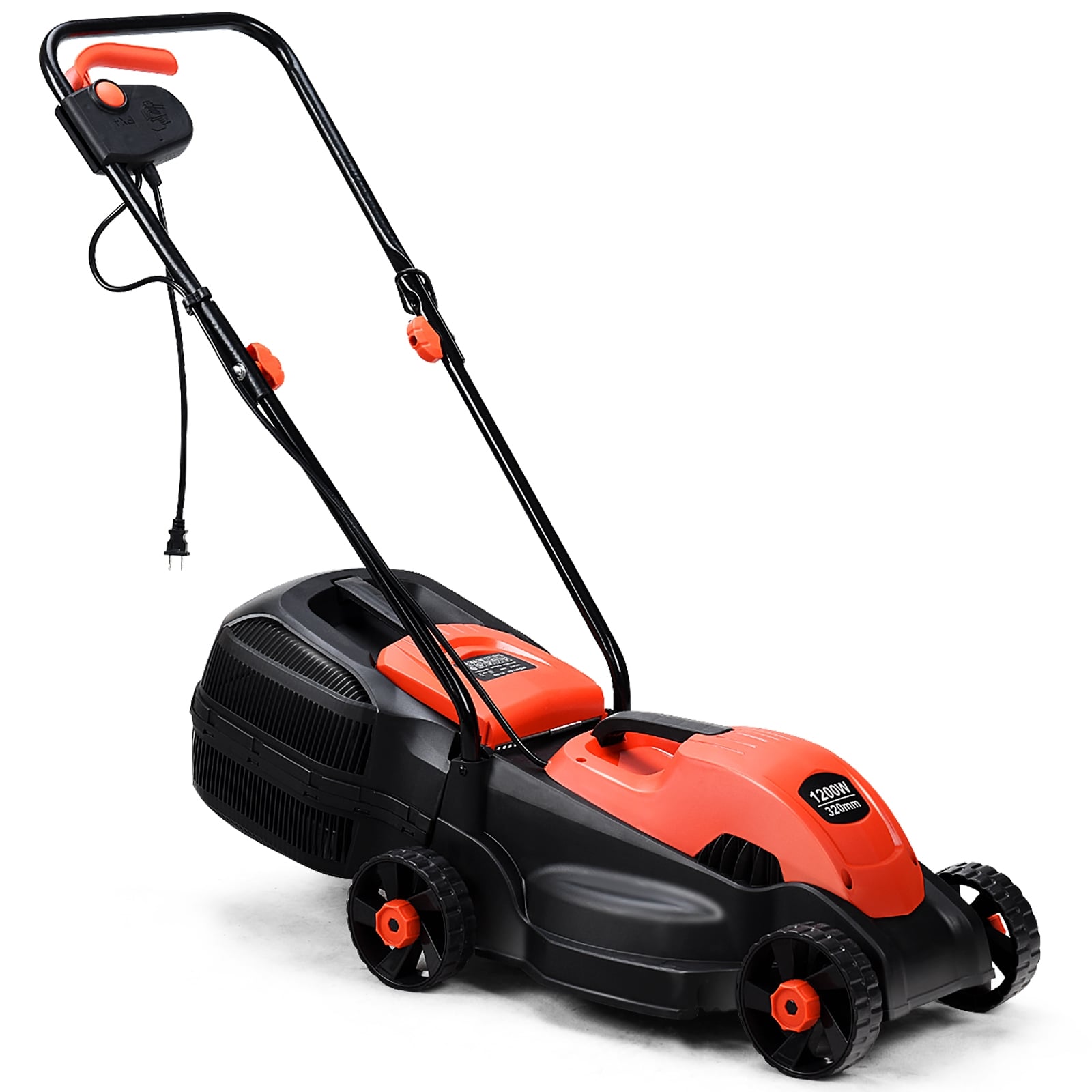 13 Inch Electric Push Lawn Mower With Grass Bag, Red Garden Tools at Gallery Canada