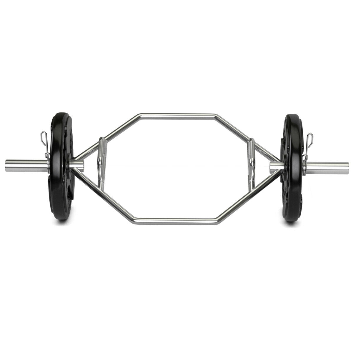 56 Inch Olympic Hexagon Deadlift Trap Bar, Silver Benches Racks & Bars at Gallery Canada