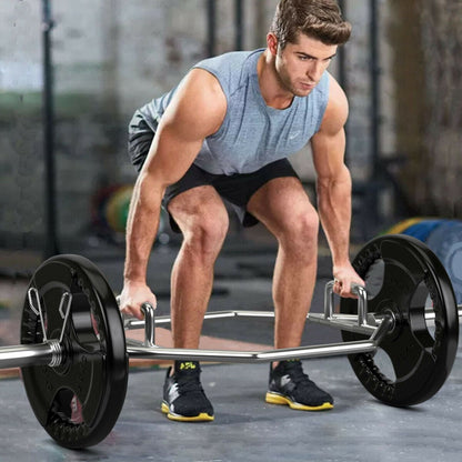 56 Inch Olympic Hexagon Deadlift Trap Bar, Silver Benches Racks & Bars at Gallery Canada
