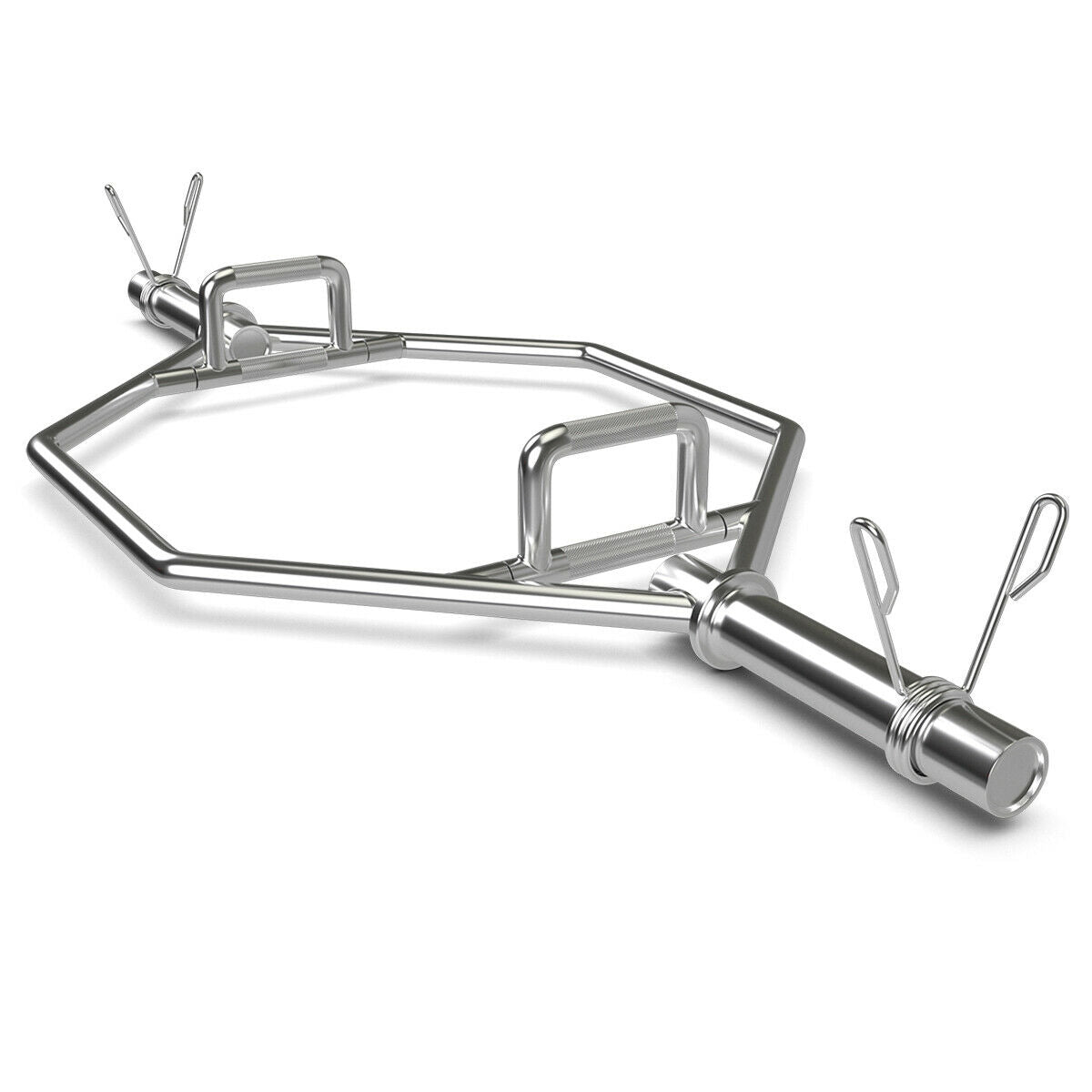 56 Inch Olympic Hexagon Deadlift Trap Bar, Silver Benches Racks & Bars at Gallery Canada