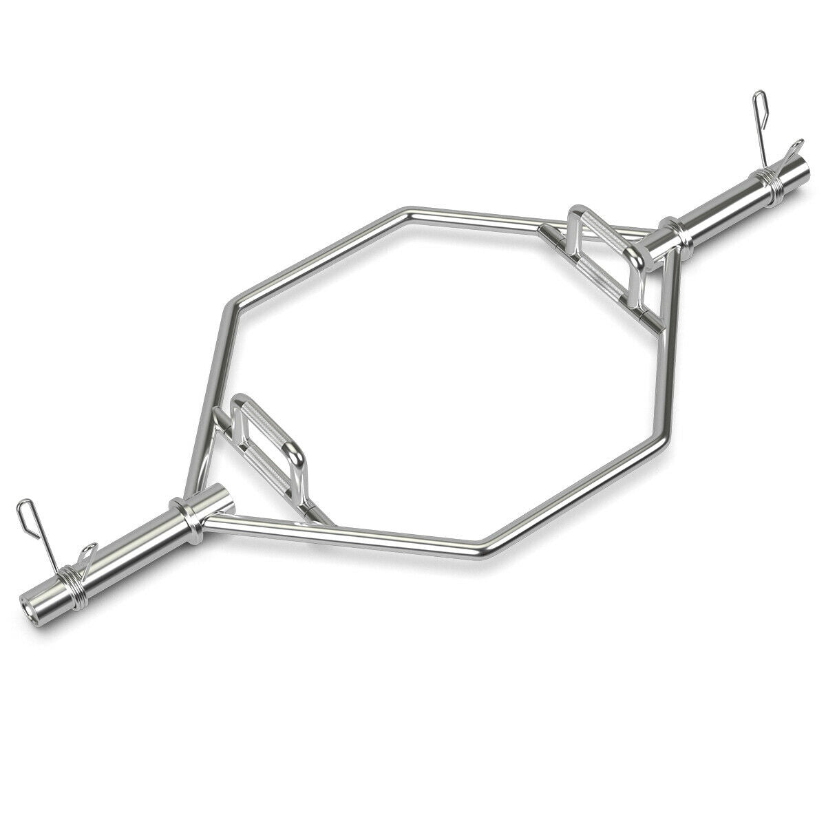 56 Inch Olympic Hexagon Deadlift Trap Bar, Silver Benches Racks & Bars at Gallery Canada