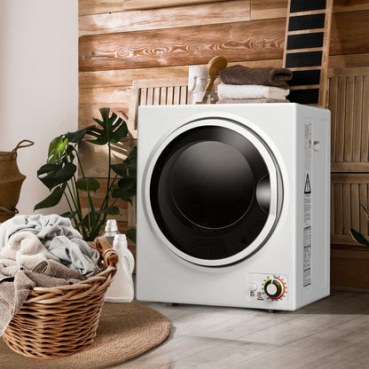 1.5 Cu.ft Clothes Dryer, Stainless Steel Wall Mount, White Dryers at Gallery Canada
