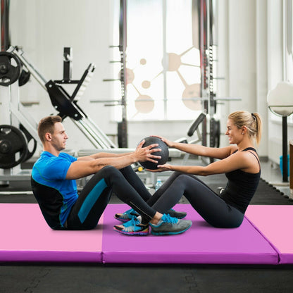 4 Feet x 10 Feet Thick Folding Panel Gymnastics Mat, Pink Purple Yoga & Gym Mats at Gallery Canada