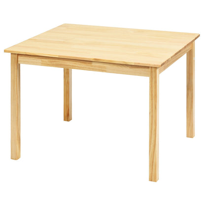 Kids Pine Wood Table Chair Set, 5 Pieces, Natural Kids Table & Chair Sets at Gallery Canada