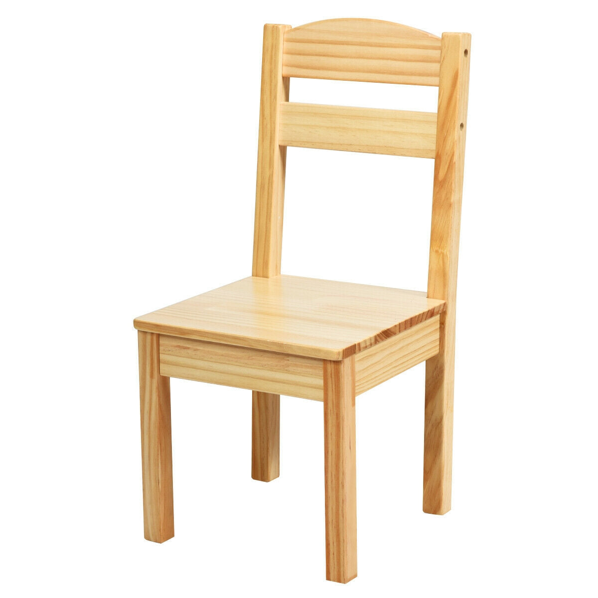 Kids Pine Wood Table Chair Set, 5 Pieces, Natural Kids Table & Chair Sets at Gallery Canada