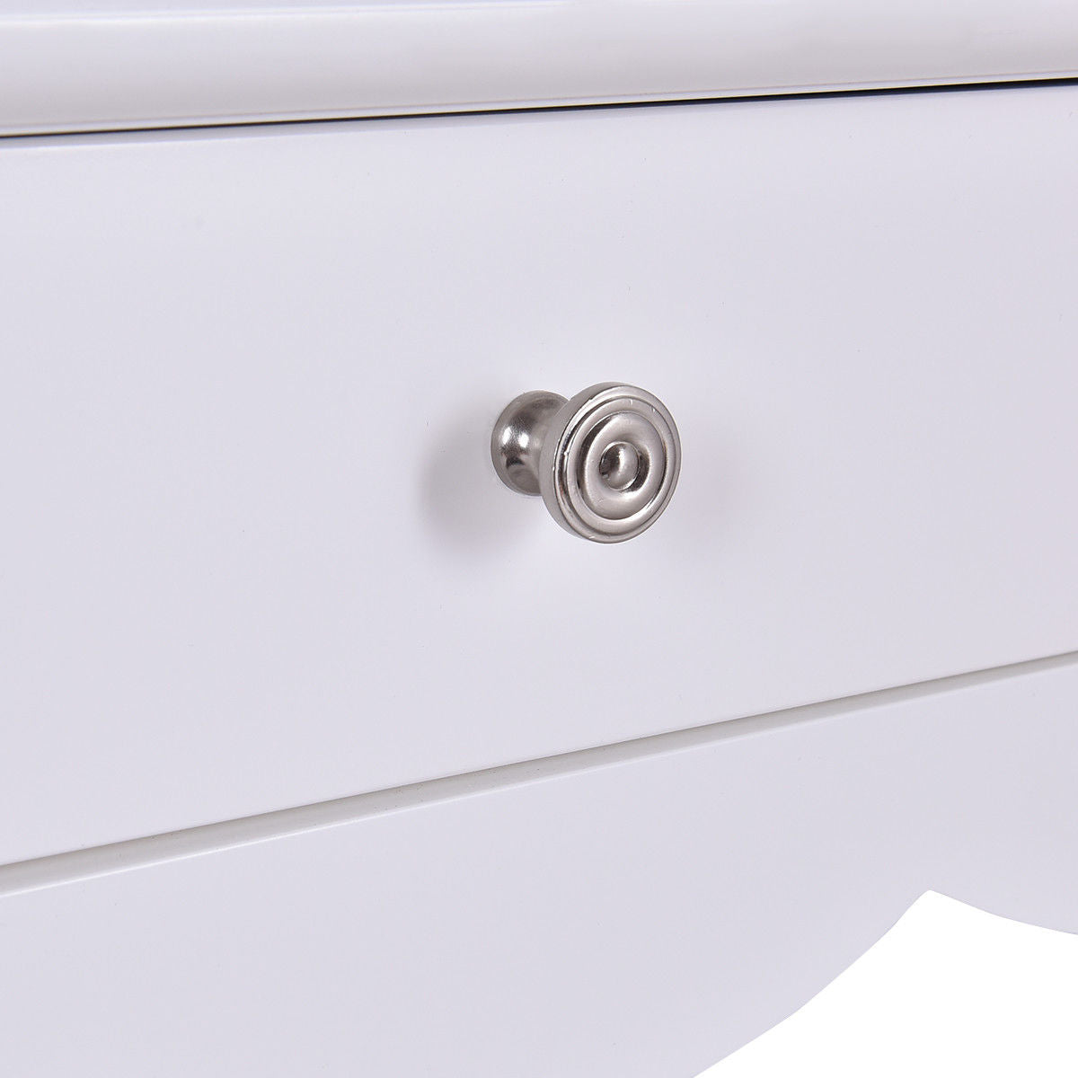 Side Sofa Table With Storage, 3 Drawers, White Console Tables at Gallery Canada