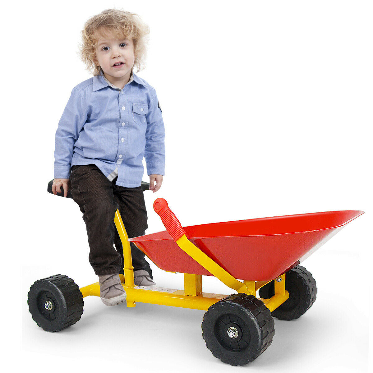 8 Inch Heavy Duty Kids Ride-On Sand Dumper, Red Sandboxes at Gallery Canada