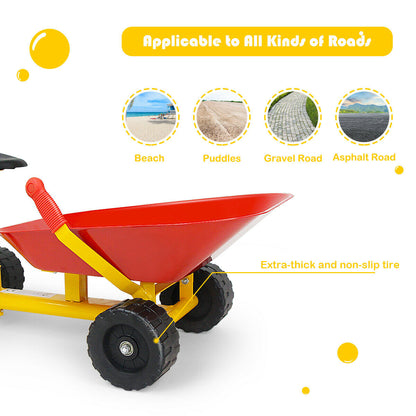 8 Inch Heavy Duty Kids Ride-On Sand Dumper, Red Sandboxes at Gallery Canada