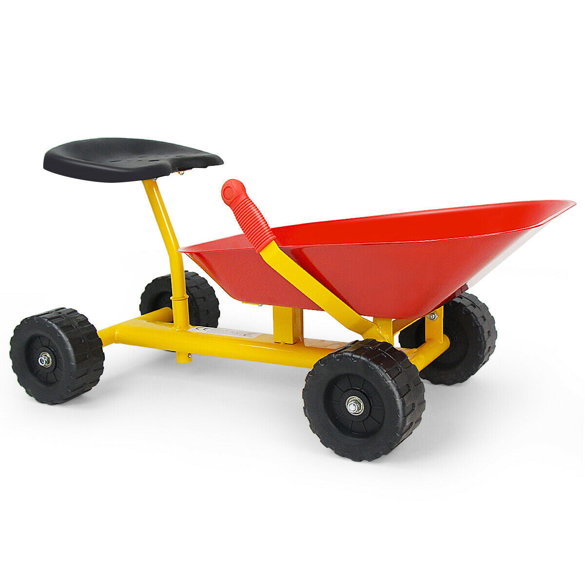 8 Inch Heavy Duty Kids Ride-On Sand Dumper, Red Sandboxes Red at Gallery Canada