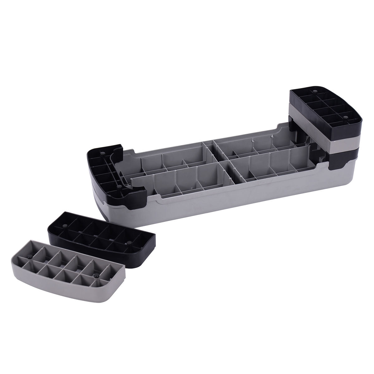 35 Inch Adjustable Exercise Stepper With Risers, Gray Sport Equipments at Gallery Canada
