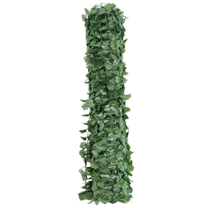 Faux Ivy Leaf Privacy Fence, 59 x 95 Inch, Green Decorative Fencing & Flooring at Gallery Canada