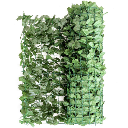 Faux Ivy Leaf Privacy Fence, 59 x 118 Inch, Green Decorative Fencing & Flooring at Gallery Canada