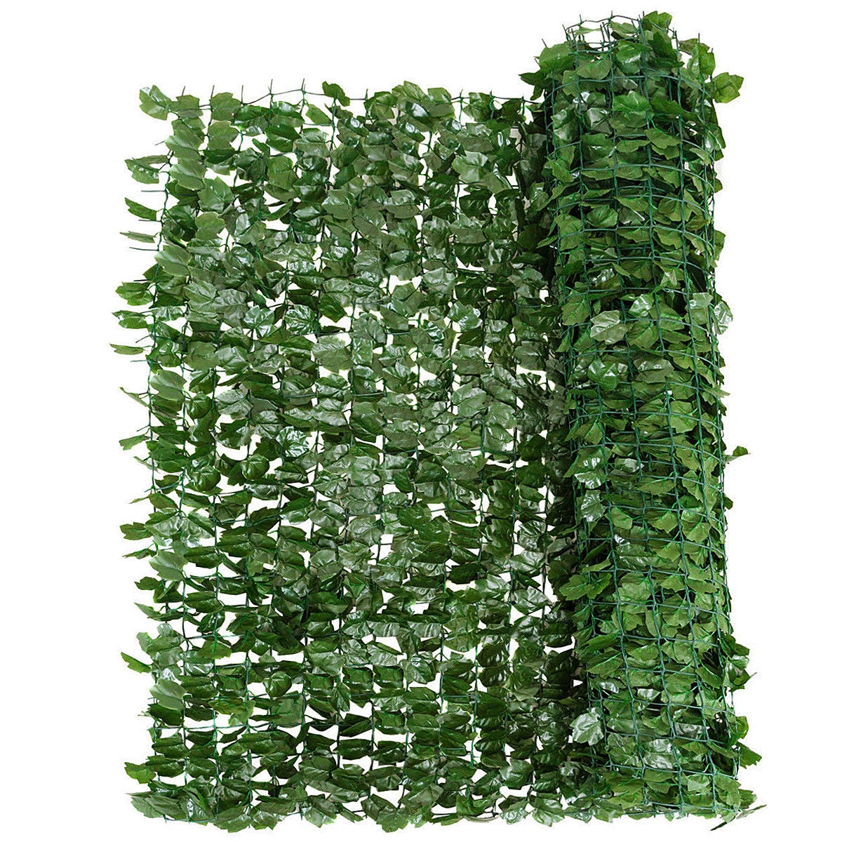 Faux Ivy Leaf Privacy Fence, 59 x 118 Inch, Green Decorative Fencing & Flooring at Gallery Canada