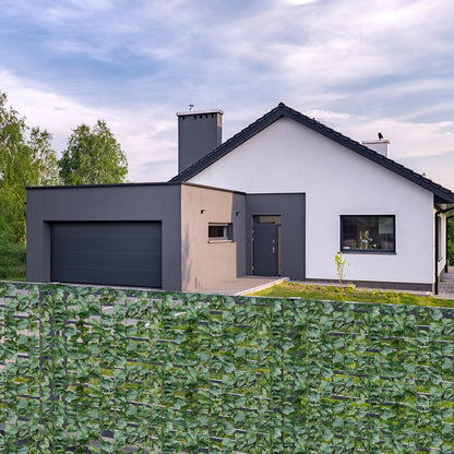 Faux Ivy Leaf Privacy Fence, 59 x 118 Inch, Green Decorative Fencing & Flooring at Gallery Canada