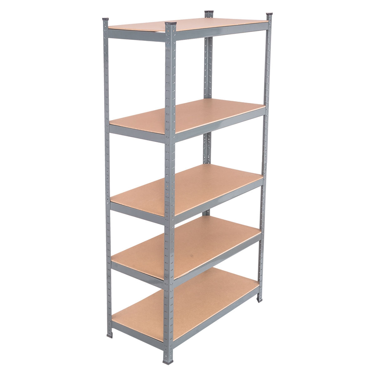 71 Inch Heavy Duty Steel Adjustable 5 Level Storage Shelves, Gray Garages at Gallery Canada