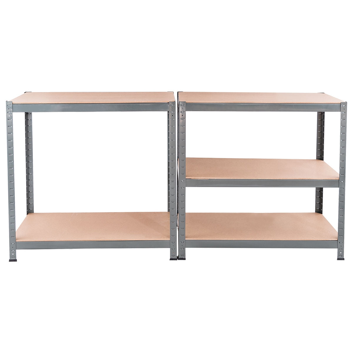 71 Inch Heavy Duty Steel Adjustable 5 Level Storage Shelves, Gray Garages at Gallery Canada