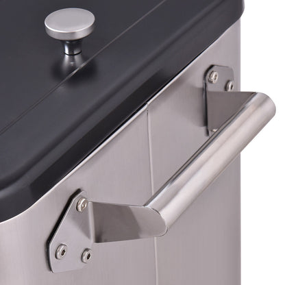 80 Quart Stainless Steel Rolling Ice Beverage Cooler, Gray Coolers at Gallery Canada