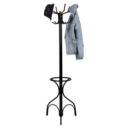 Vintage Metal Coat Hat Tree Stand, Black Coat Racks & Hall Trees at Gallery Canada