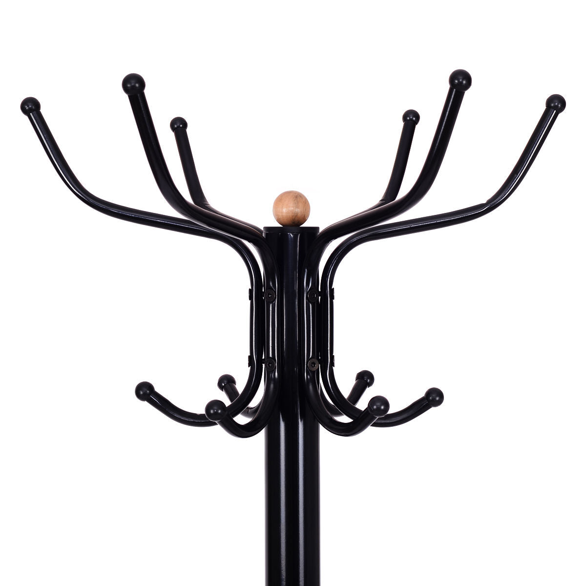 Vintage Metal Coat Hat Tree Stand, Black Coat Racks & Hall Trees at Gallery Canada