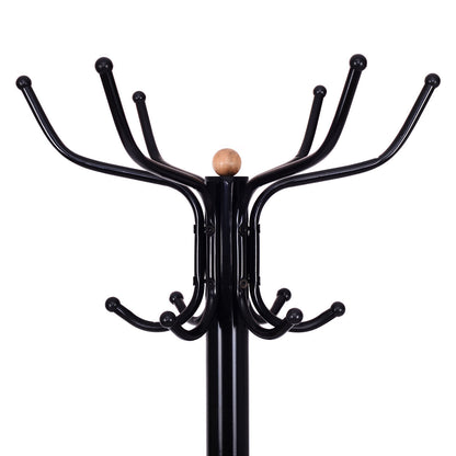 Vintage Metal Coat Hat Tree Stand, Black Coat Racks & Hall Trees at Gallery Canada
