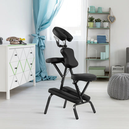 PU Leather Pad Travel Massage Chair, With Carrying Bag, Black Spa & Salon at Gallery Canada
