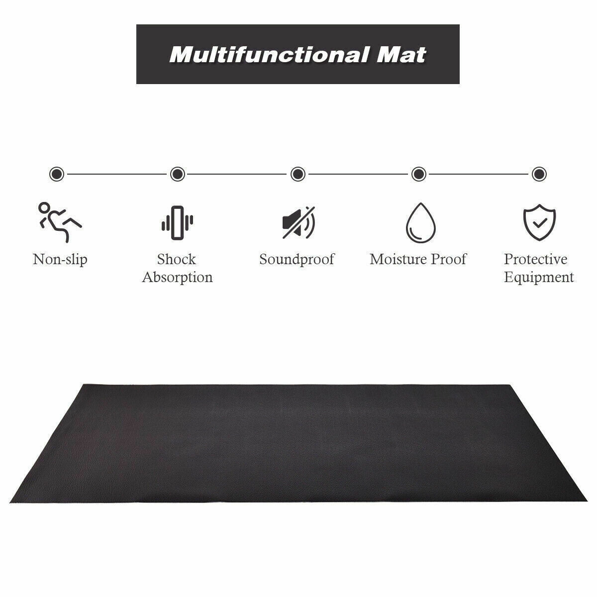47/59/78 Inch Long Thicken Equipment Mat for Home and Gym Use-78 x 36 x 0.25 inches Treadmills at Gallery Canada