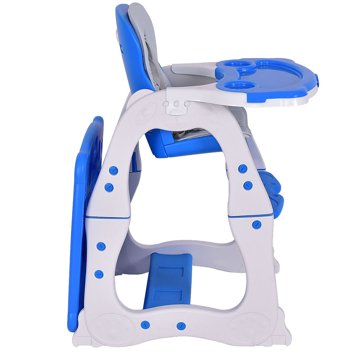 3 In 1 Convertible Play Table Seat High Chair, Blue High Chairs at Gallery Canada