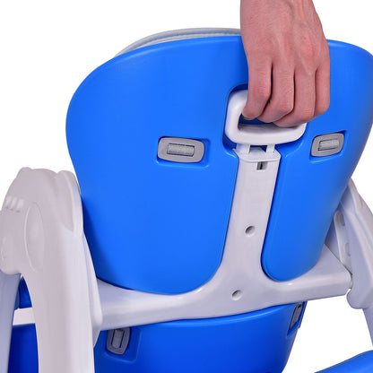 3 In 1 Convertible Play Table Seat High Chair, Blue High Chairs at Gallery Canada