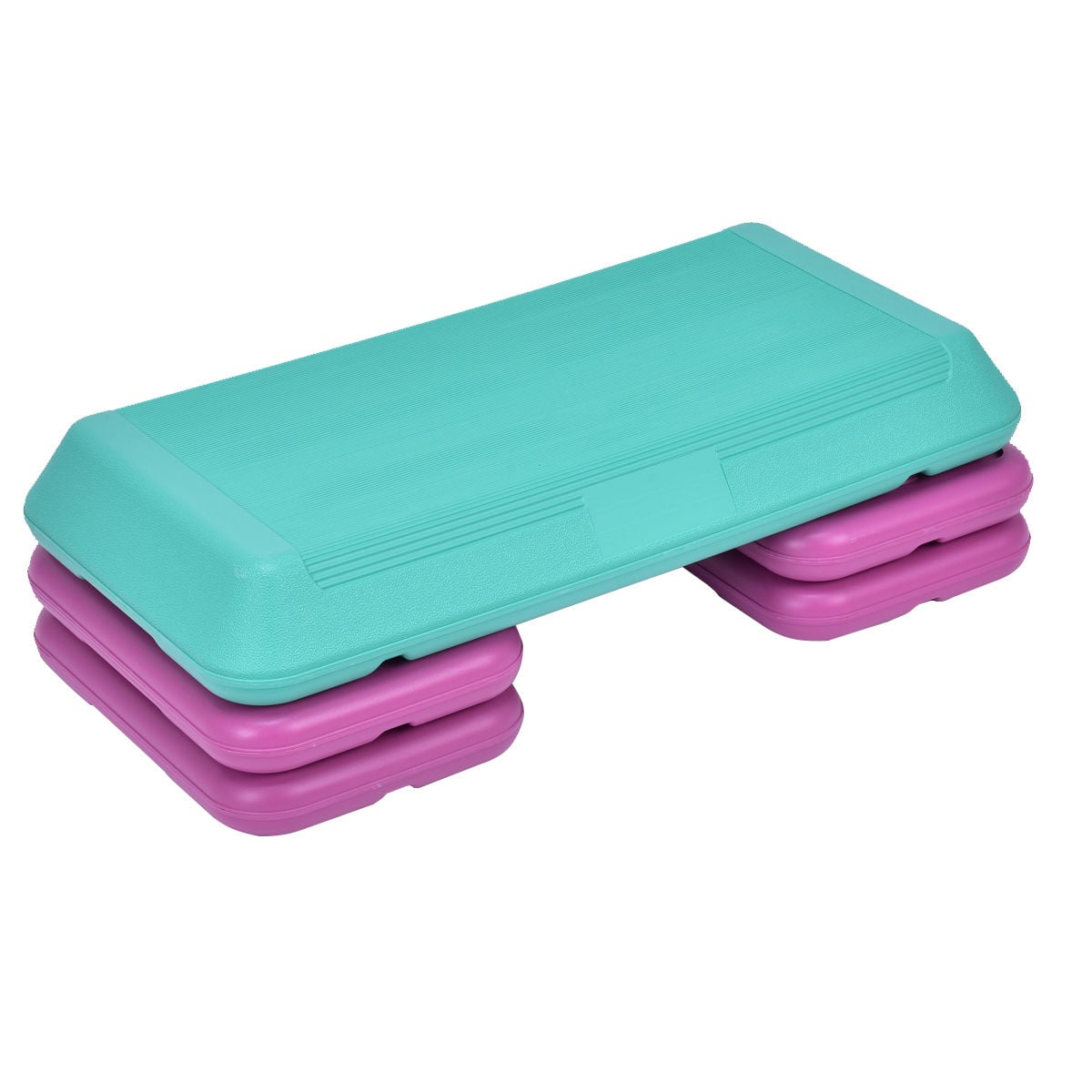 29 Inch Club Cardio Adjust Exercise Stepper, Turquoise Sport Equipments at Gallery Canada