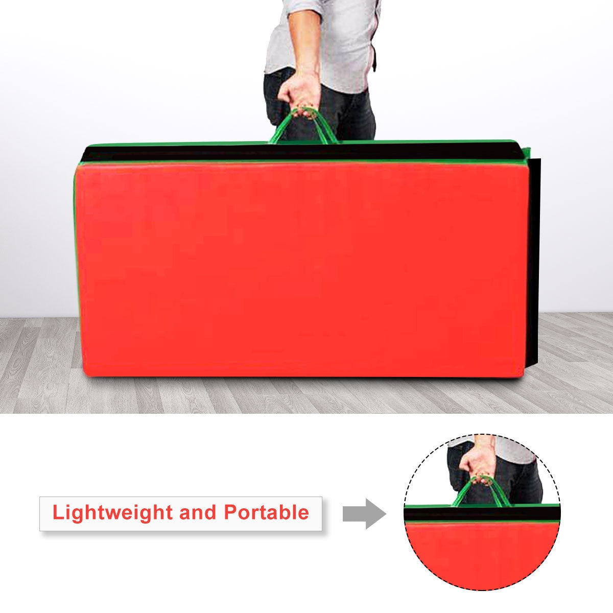 4 Feet x 10 Feet Thick Folding Gymnastics Mat, Deep, Multicolor Yoga & Gym Mats at Gallery Canada