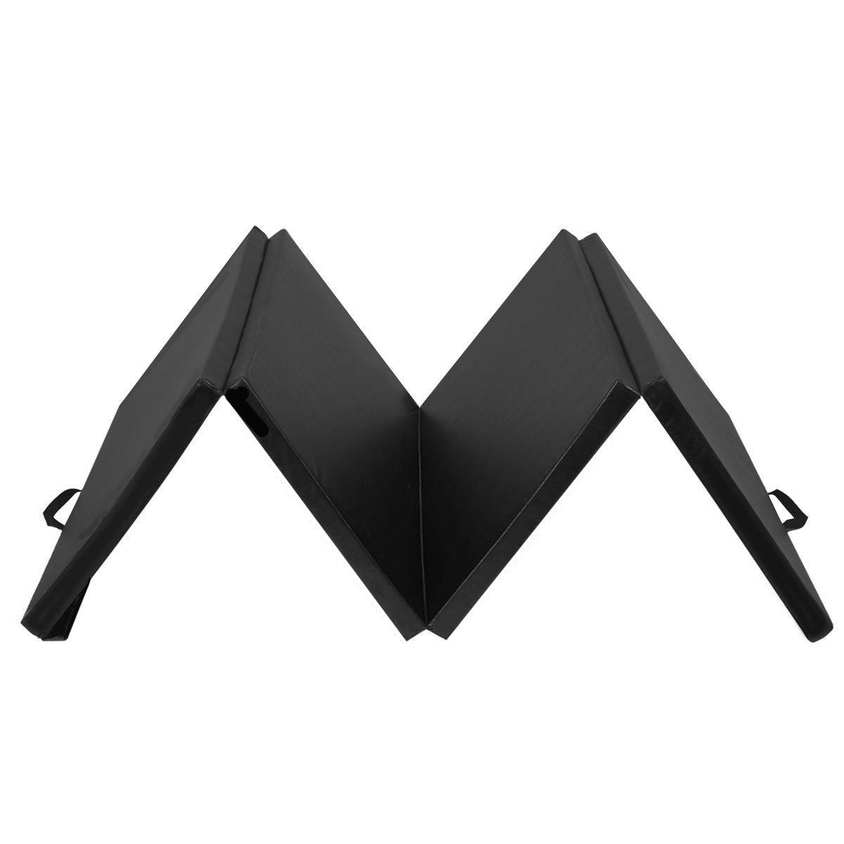 4 Feet x 10 Feet Thick Folding Gymnastics Mat, Black Yoga & Gym Mats at Gallery Canada