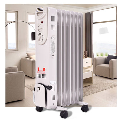 1500W Electric Oil Filled Radiator, 3 Heat Settings Space Heaters at Gallery Canada