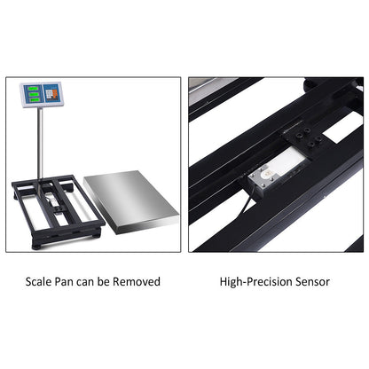 Digital Floor Platform Scale, 660 lbs, White Kitchen Tools at Gallery Canada