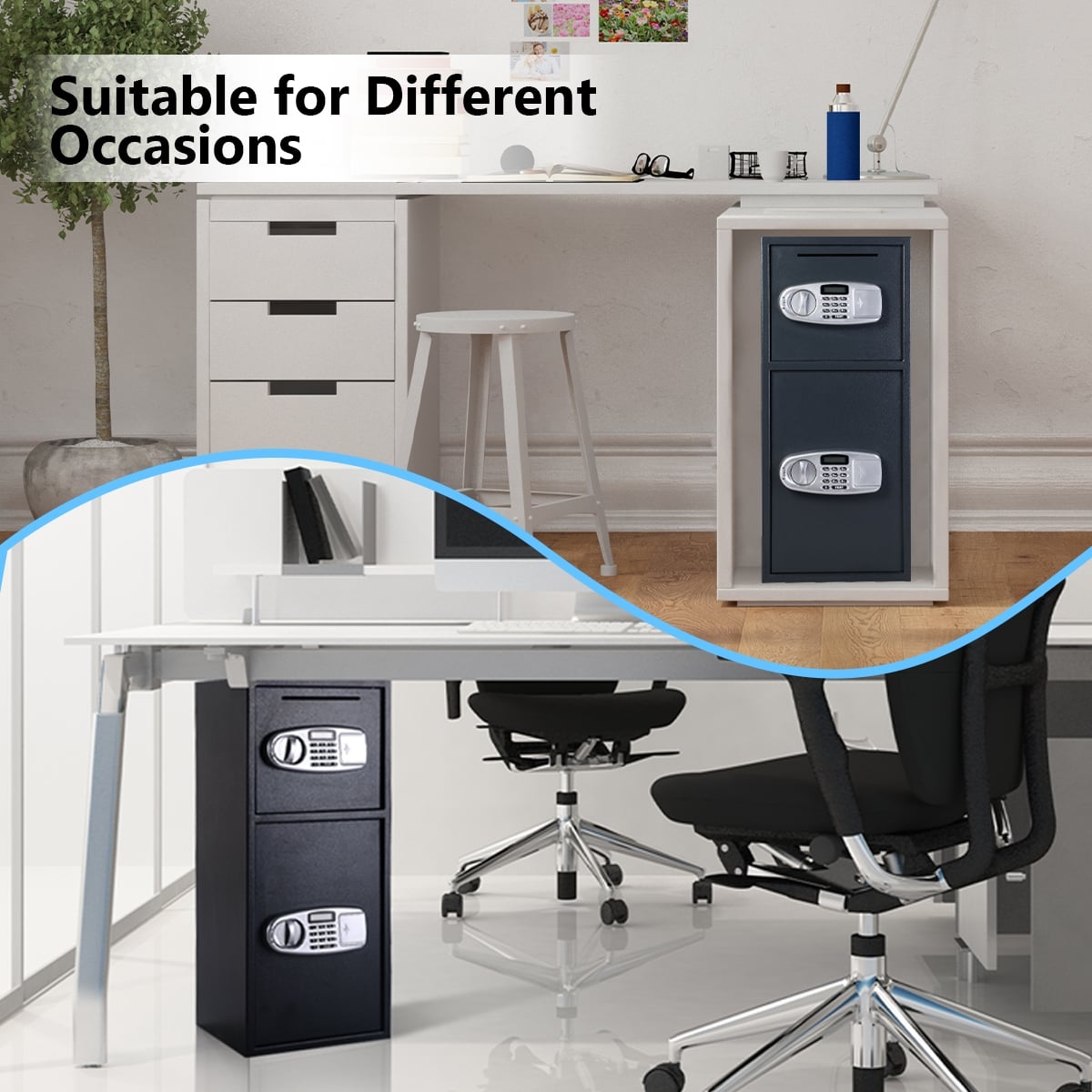 Digital Safe Box, 2 Doors, Black Safe Box at Gallery Canada