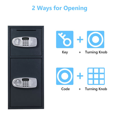 Digital Safe Box, 2 Doors, Black Safe Box at Gallery Canada