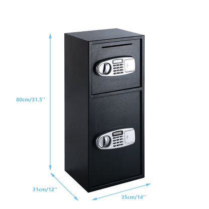 Digital Safe Box, 2 Doors, Black Safe Box at Gallery Canada