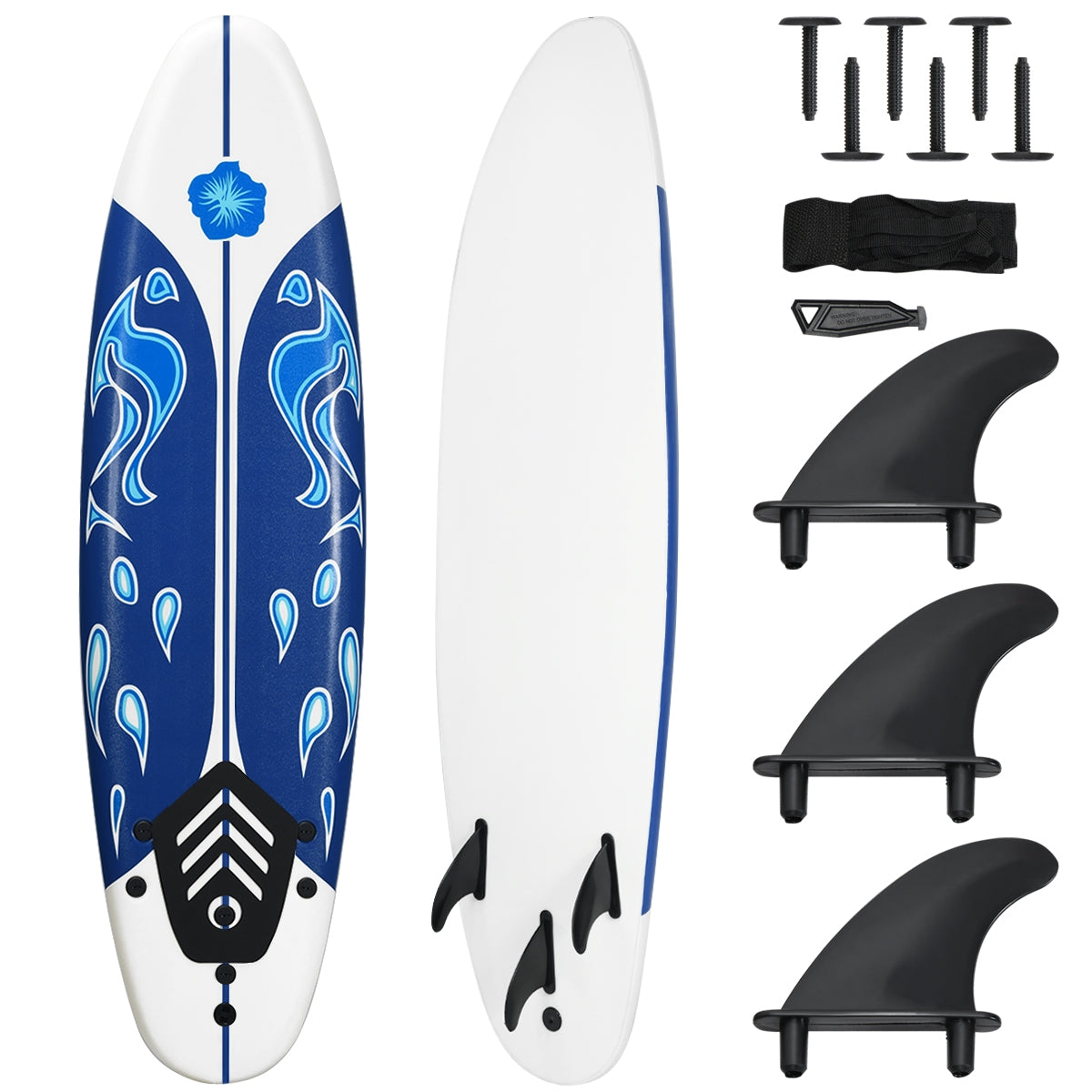 6 Feet Surf Foamie Boards, White Surfing at Gallery Canada