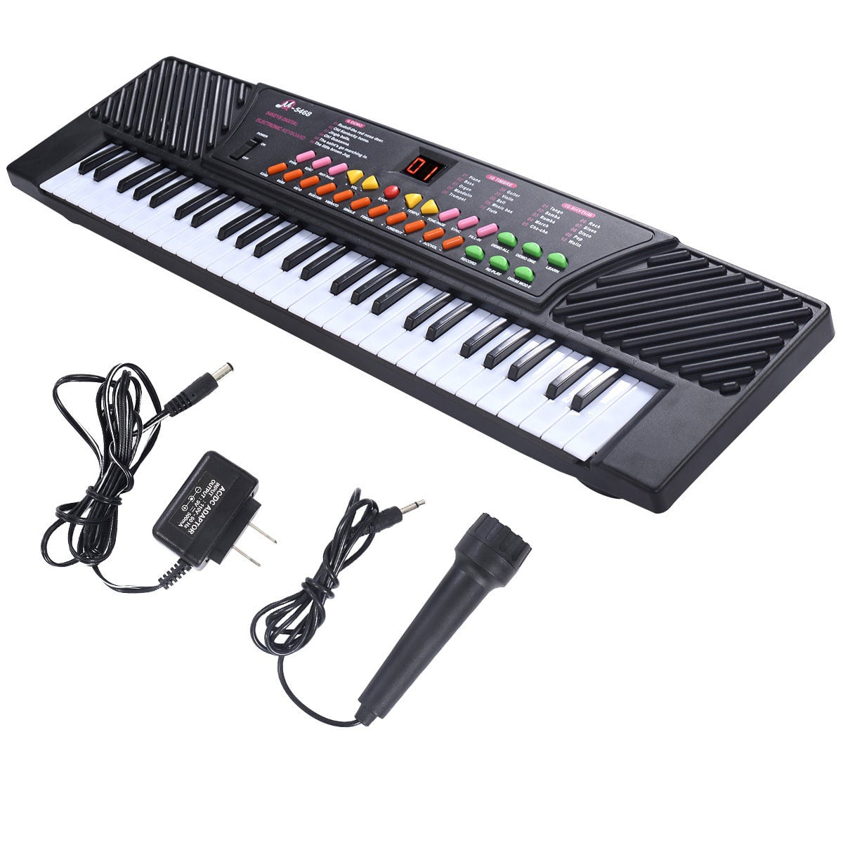 54 Keys Kids Electronic Music Piano, Black Musical Toys at Gallery Canada