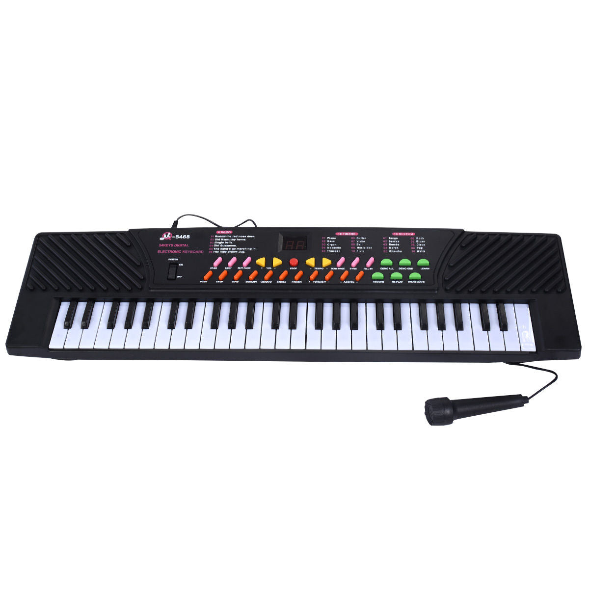 54 Keys Kids Electronic Music Piano, Black Musical Toys at Gallery Canada