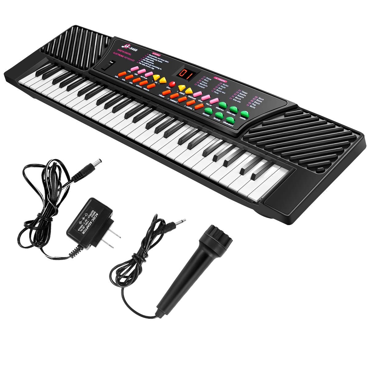 54 Keys Kids Electronic Music Piano, Black Musical Toys at Gallery Canada