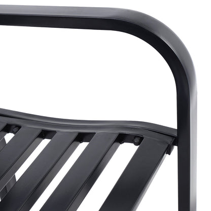 Outdoor Bench Deck, Steel Frame, Black Outdoor Benches at Gallery Canada